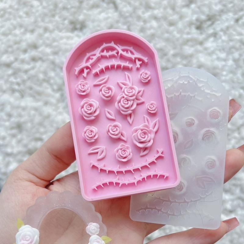 Rose Shaped Silicone Mold Beautiful Handmade Crafts and Decorations Creating Mold Mold for Crafting and Baking
