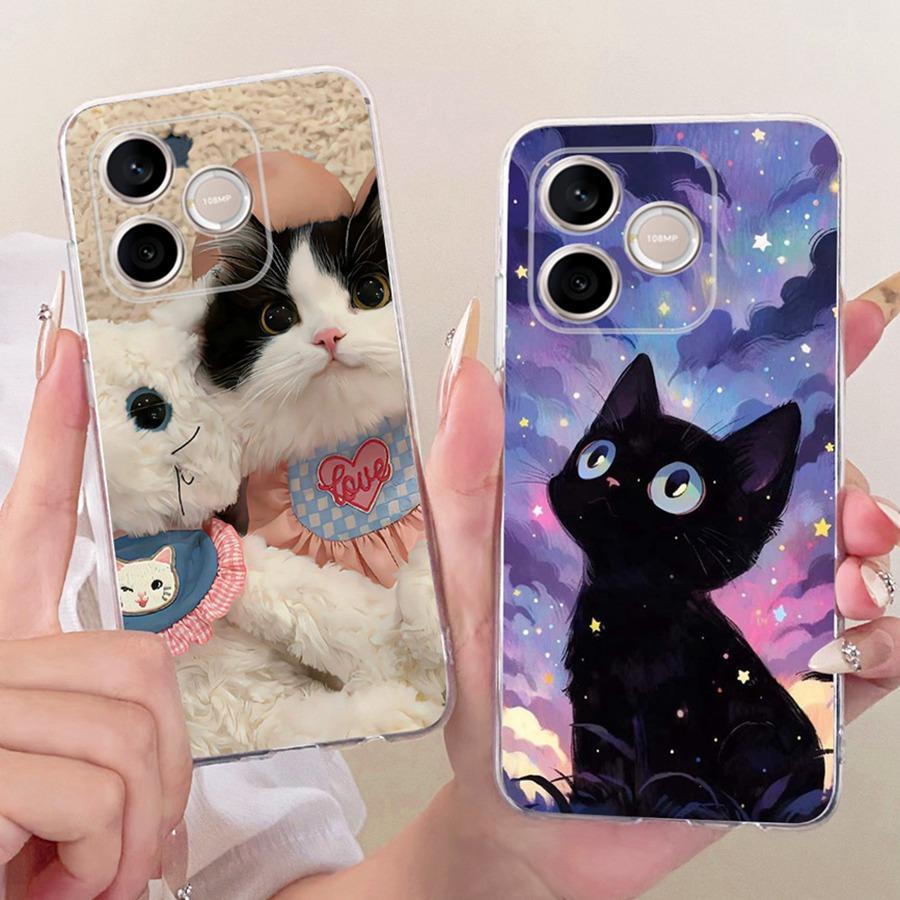 For Honor 600 Lite Phone Case LNA-NX1 Back Cover Cute Cat Cartoons Printing Soft Silicone Shell Honor 500 Smart 600lite Funda