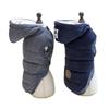 Warm Pet Clothes Winter Hooded Solid Jacket Coat For Small Dogs Cats Soft Windproof Puppy Button Costume Chihuahua Sphynx Outfit