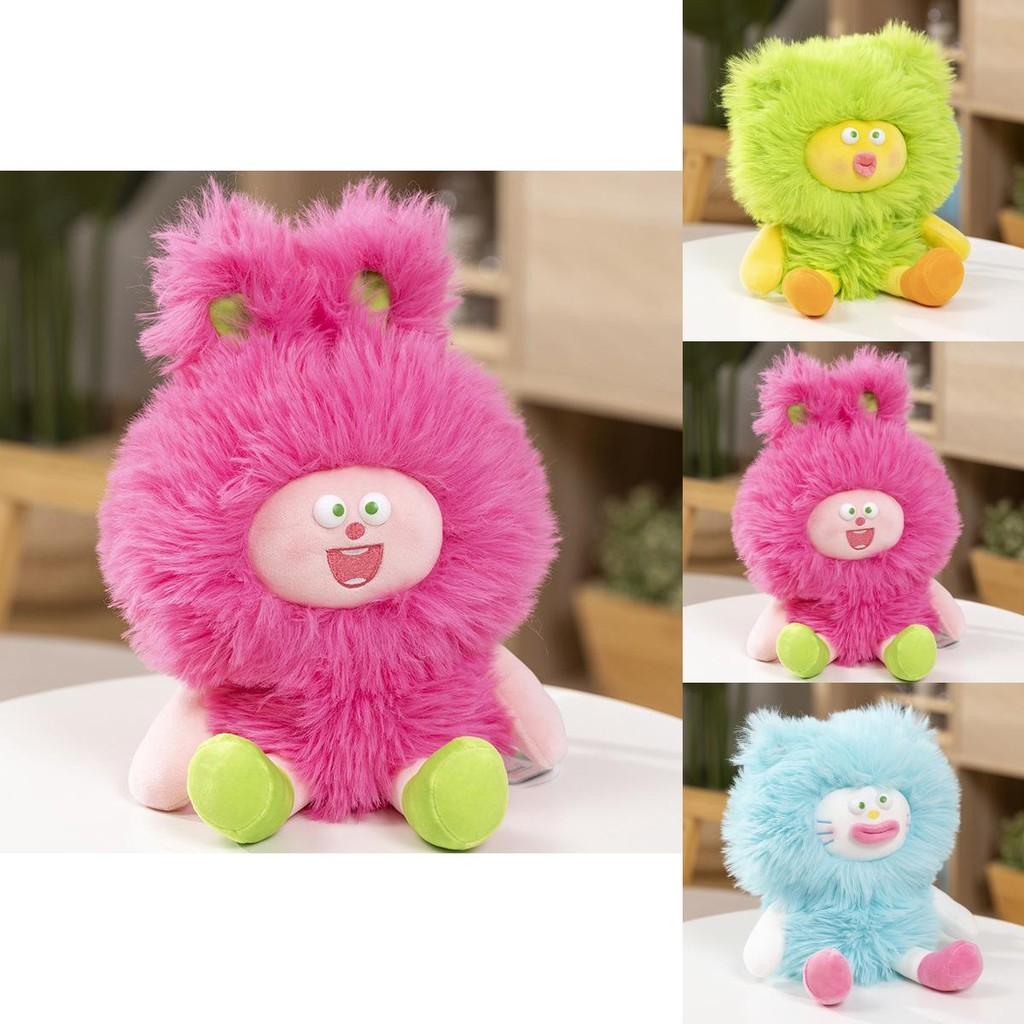 Adorable Longhaired Plush Monster Doll Creative Stuffed Toy For Girls Birthday Gift