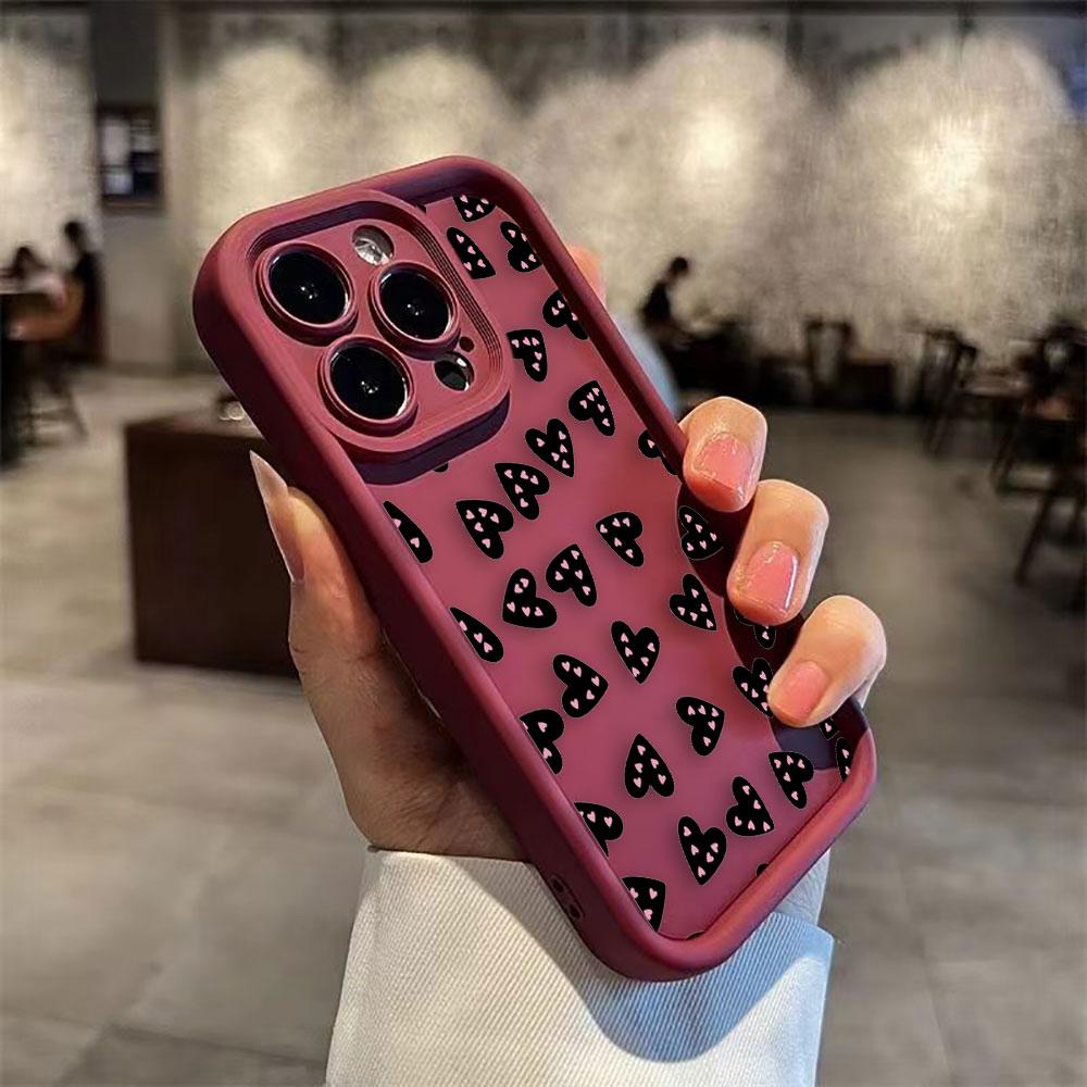 Loving Heart Is Love Phone Case For iPhone Apple 17 AIR 16 16E 11 12 13 14 15 XR Plus Pro Max DIY Case TPU Shockproof Cover Capa