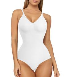 Large size seamless body suit, hip lift corset, triangular breasted open gear sling, belly shapewear