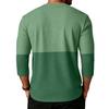 Men Knit Long Sleeve Crew Neck Casual Pullover Lightweight Top with Panel Design for Everyday Wear