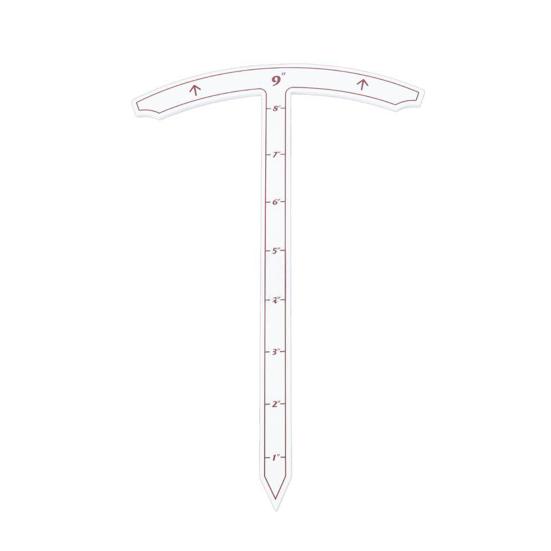 Perimeter Measurement Stick Acrylic Depth Measuring Tool T Shape Measuring Ruler for Tabletop Wargames Accurate Gaming Measurement