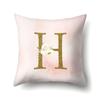 Polyester Pillowcase Home Fantasy Watercolor Print Pillowcase 26 English Letter Cushion Cover