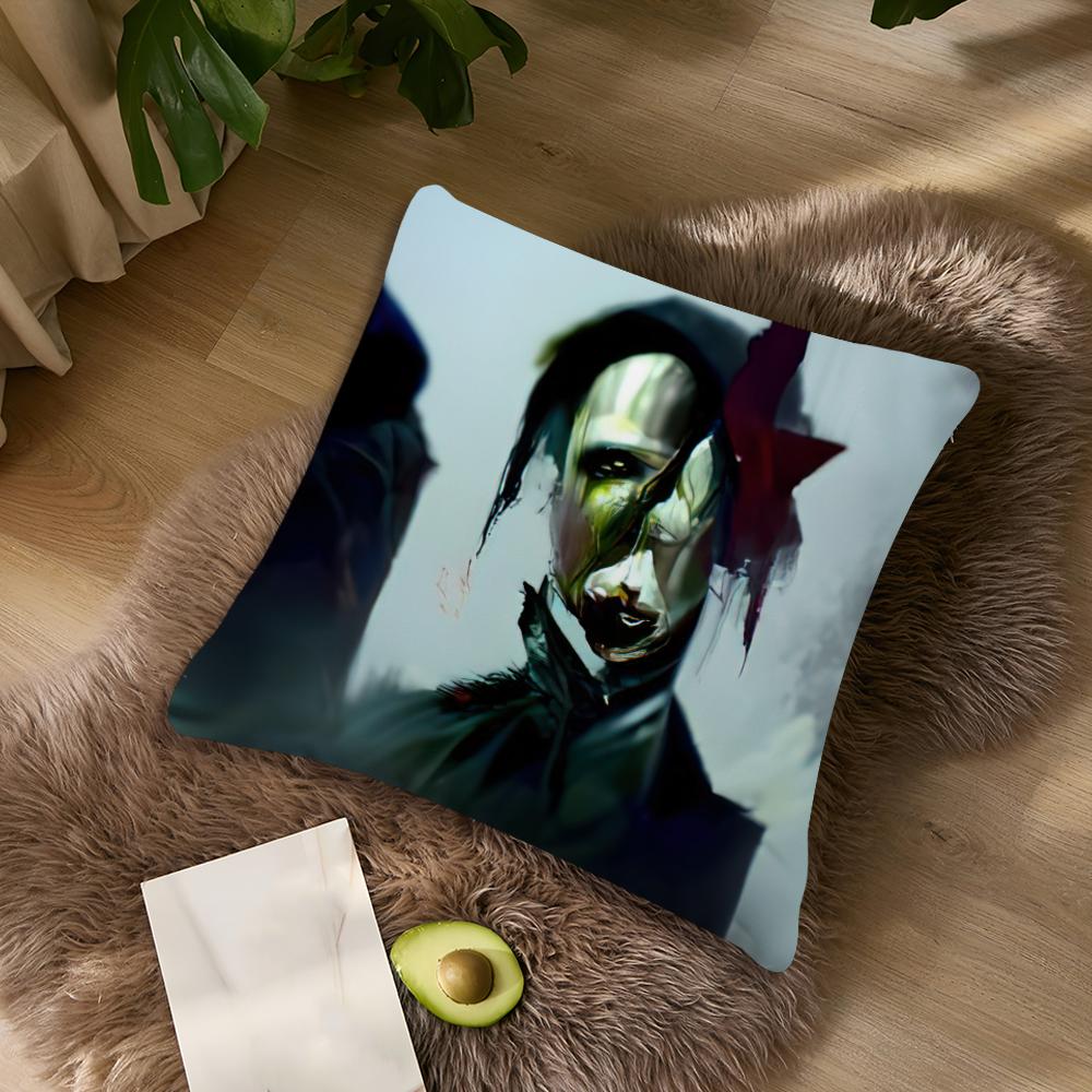 M-Marilyn M-Son Under God Kissenbezug Wohnzimmer Akzent Sofa Rückenlehne Quadratisch Lounge Entspannender Nickerchen Begleiter Kissenhülle