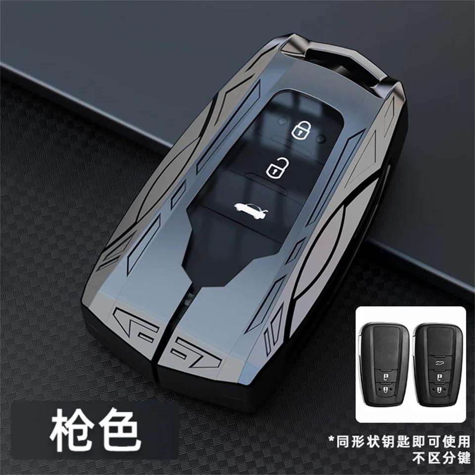 svagd6 Car Key Case For Toyota Prius Camry Corolla C-HR CHR RAV4 Prado Izoa Levin Avalon 2018 2019 2020 Zinc Shell Cover