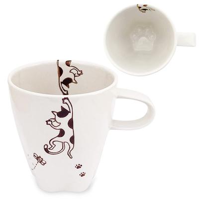 J-Kitchens Studio Sho~ Katzenpfotenabdruck Tasse, Mike, Hasami-Keramik, Hergestellt in Japan