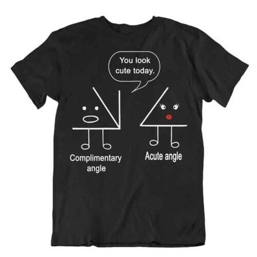Math Teacher Complimentary Acute Angle t-Shirt Funny Wordplay math Tee t shirt 3XL
