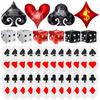 Poker Casino Party Decoration 12inch Latex Balloon Aluminum Foil Dice Balloons Wedding Christmas Casino Party Birthday Supplies