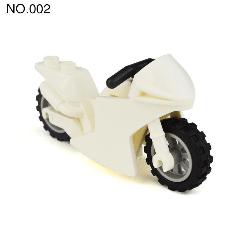 8 Motorcycle Children'S Assembled Building Block Toy White Car Xiangjiang 10706G Sharp Blade Black Car