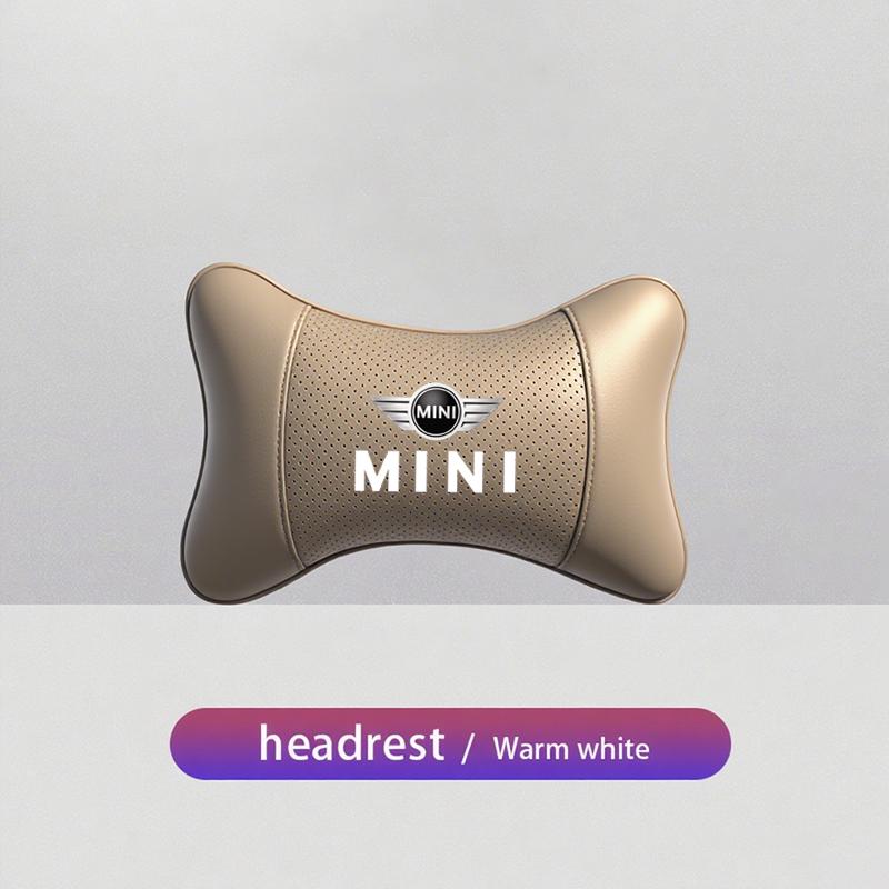 Car Headrest Auto Breathable Seat Neck Pillow Accessories For MINI WORKS One Cooper JCW R60 R59 R58 R57 R56 R55 R53 R52 F55 F56.