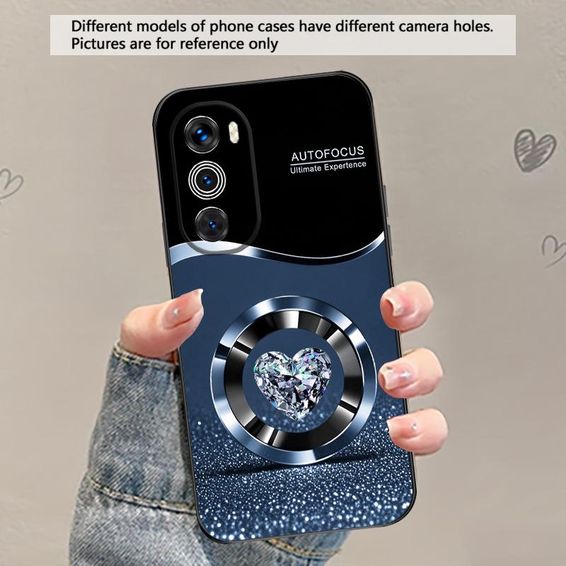 Fioletowy Okrągły Diament Dla Motorola Moto G 04 G05 G14 15 24 34 35 54 55 75 84 85 Edge 40 50 Fusion 60 Fusion Miękkie etui TPU na telefon