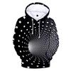 Unisex Men's 3D Printing Creative Round Neck Casual Long Shirts Top Blouse