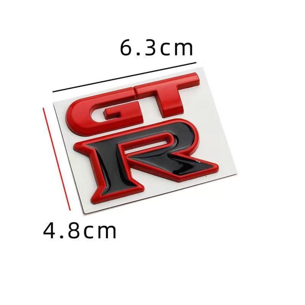 1pc 3D Metal GTR logo Badge Sticker Car Rear Trunk Emblem Decal Nine Colors are Available for Selection