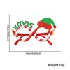 Christmas Decorations Party Glasses, Cartoon Elk Santa Snowflake Frame, Christmas Party Photo Booth Props