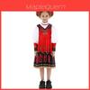 Chinese Ethnic Childrens Costume For Halloween Stage Performance With Polyester Fabric For Girls And Boys