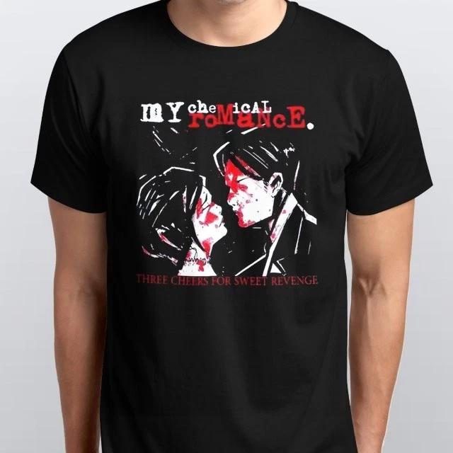 

MY CHEMICAL ROMANCE THREE CHEERS 100% Cotton T-shirt Mens Tees Top S M L XL XXL 3 4 XL colours Black 2XL