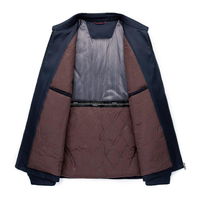 Men's Quilted Lapel Zipper Jacket - Warm, Stylish, Casual Outerwear