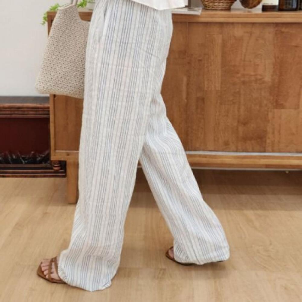 From Heart Women Seersucker Cool Wide Pants 3colors