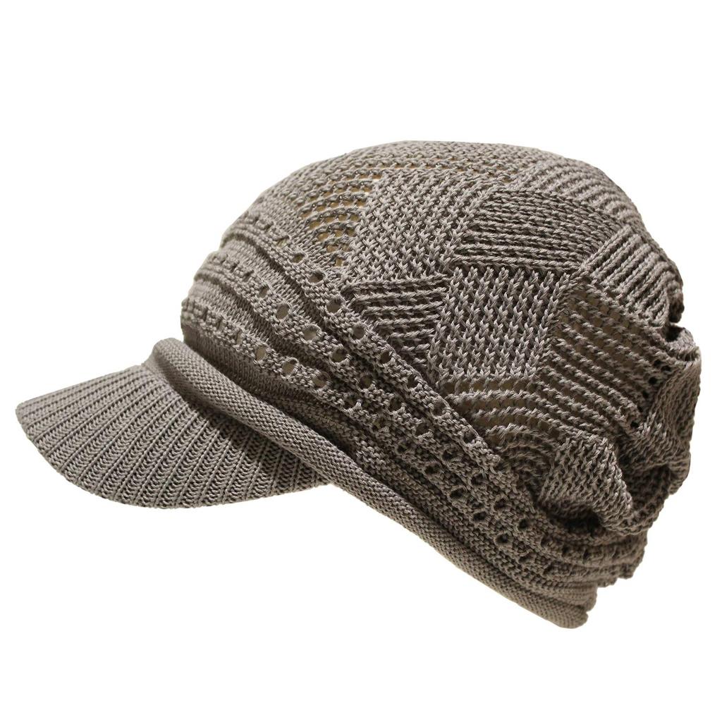 Strikkelue med medisinsk avisgutt Kjemoterapiomsorg Løs Sommerstrikk Sykehus Tilgjengelig i forskjellige farger [hanahana15] Skygge, Lue, Stilig, Dame,