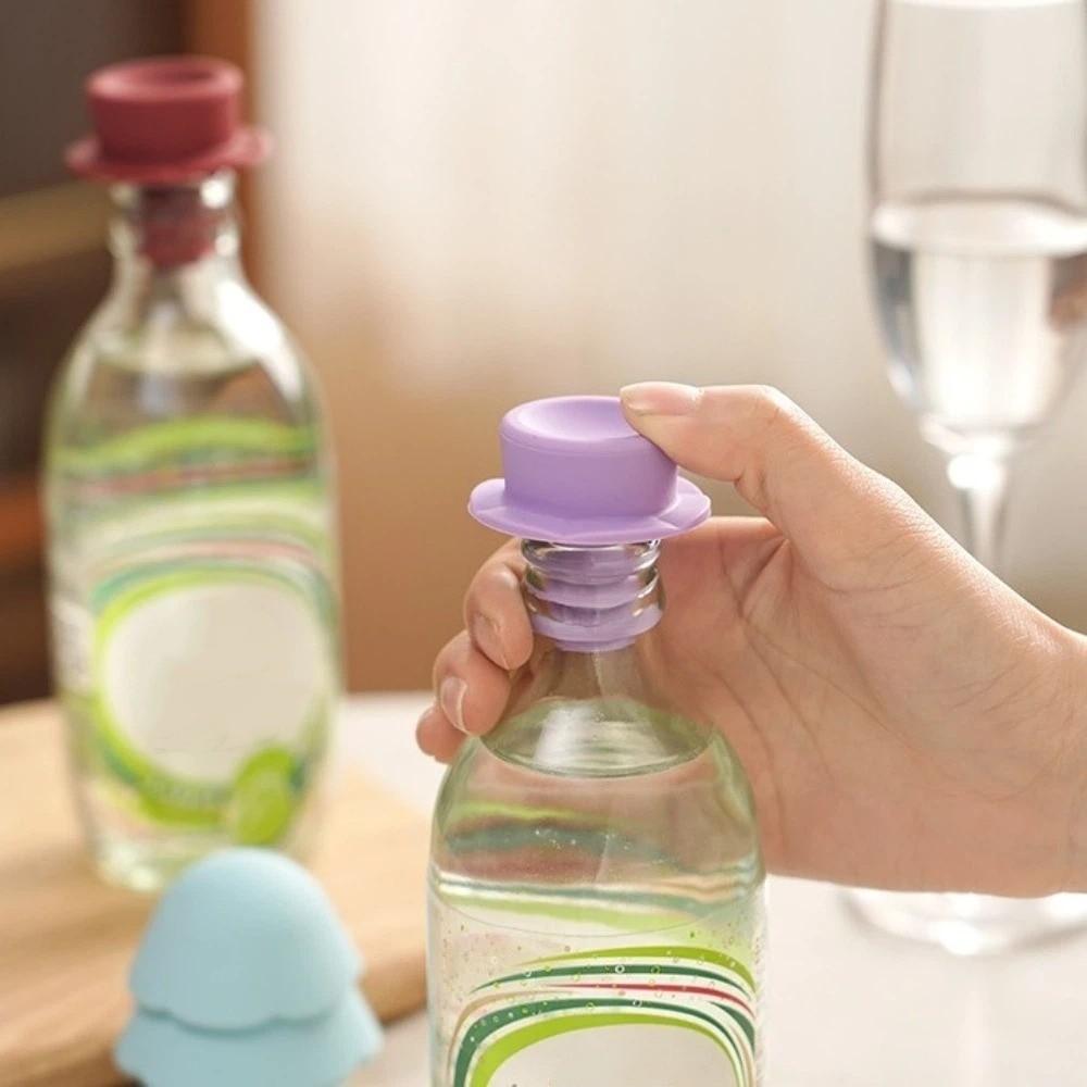 Anti-slip Sealing Stopper Silicone Multi-functional Bottle Opener Bottle Stopper  Outdoor Picnic