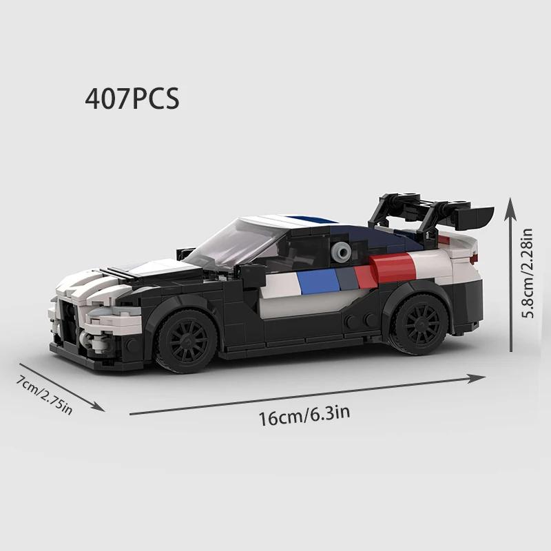 City MOC Speed Rally Sport Racing Vehicle Police Cars Classical Model Building Blocks Super Race Brick Technical Christmas Gift