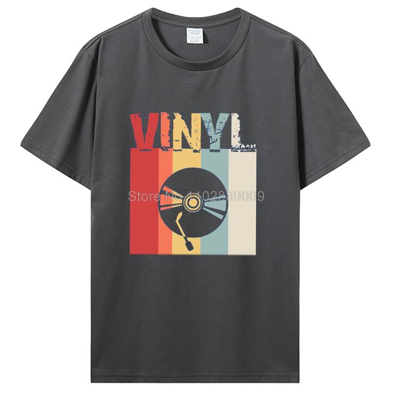 Men Clothing Vinyl TShirt Vinyl Record T-Shirt Record Shirt Dj Tees Hilarious Boy Girl T-Shirt Cotton Tees Harajuku Streetwear