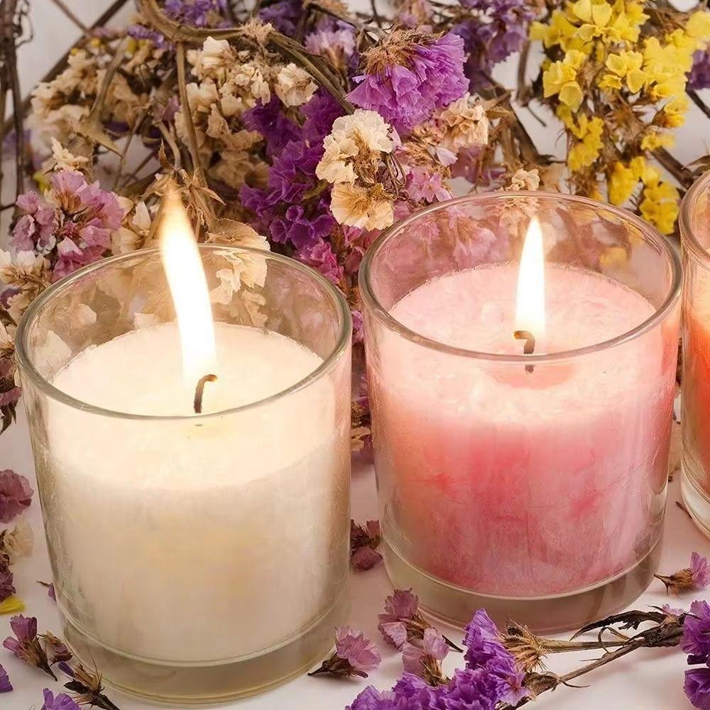 165Pcs Pre Waxed Smokeless Candle Wicks Wick Holders Soy Oil Wax Core Candle Making