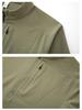 Bird House Style Men's Autumn/Winter Long Sleeve Round Neck Half-Zip Sweatshirt, Elastic and Warm for Outdoor Sports