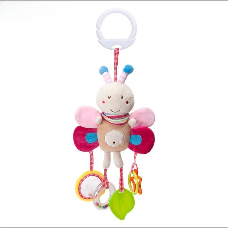 Baby Carriage Rattle Toy With Lighted Features For Toddler Development And Entertainment