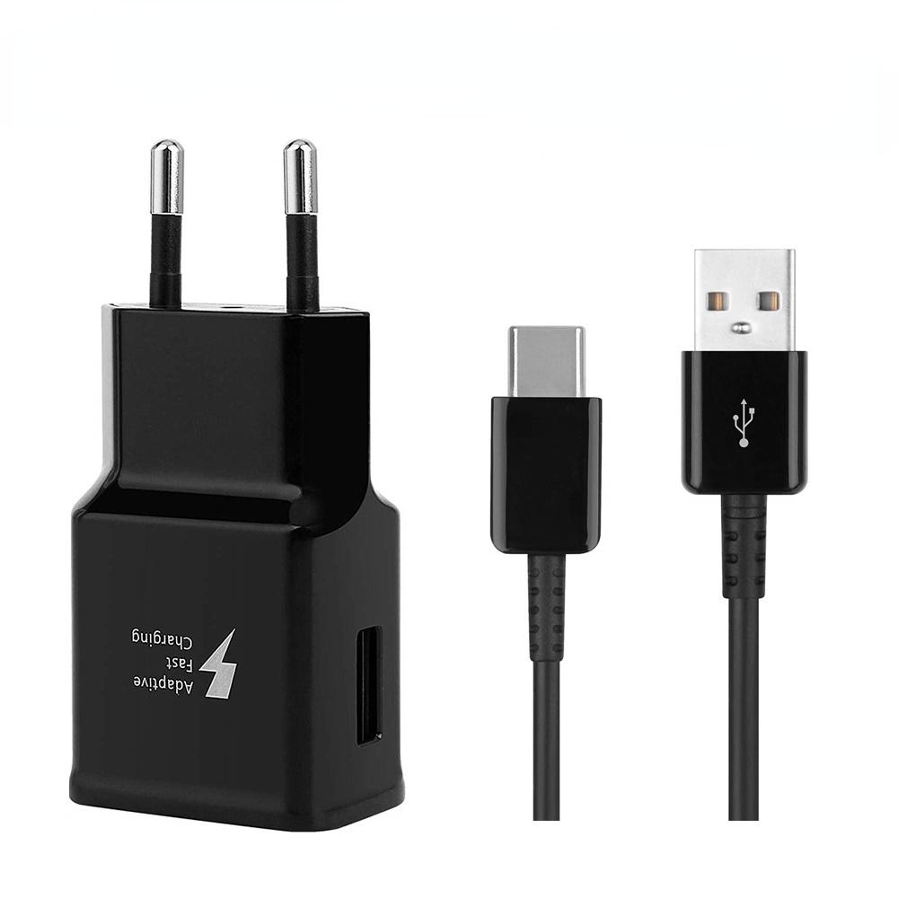 

Для Samsung S10 S8 S9 Дорожный адаптер для быстрого зарядного устройства 9 В 1,67 А Кабель быстрой зарядки типа C для Samsung Note 10 9 8 A50 A70 A51 A41 A31 A21 A11 A01 M30s M21