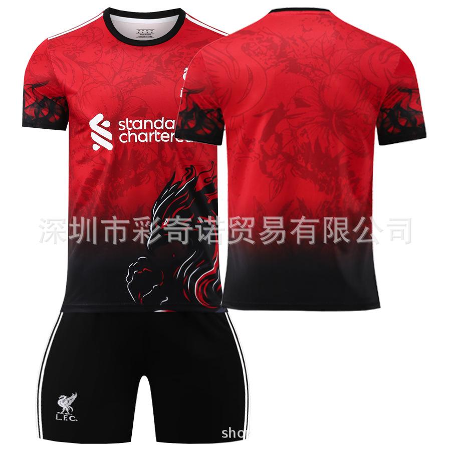 2526 Liverpool red jersey No. 4 Van Dijk 7 Würtz 9 Nunes 11 Salah jersey cross-border 16