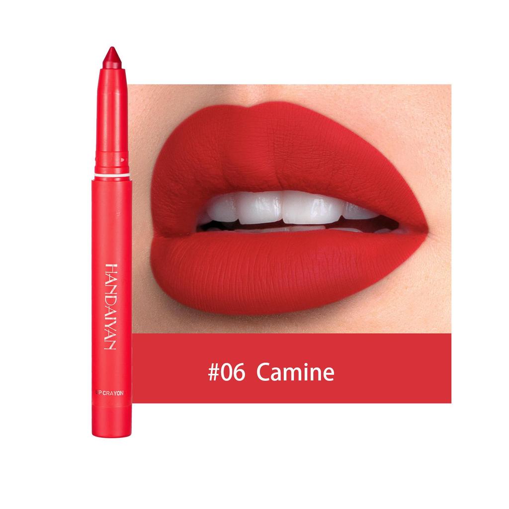 12 Colors Matte Waterproof Velvet Nude Lipstick Pencil Sexy Red Brown Pigments Makeup Long Lasting Profissional Lip Liner