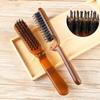 Peigne à Cheveux Pliant Portable à Poils de Sanglier pour le Coiffage des Cheveux Bouclés de Dames