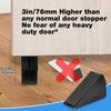 TOWODE Heavy Duty Large Door Stopper 2 PCS Adjustable High Tall Wedge Door Stopper with Non-Slip Rubber Stainless Steels Doorstop for Bottom of Door
