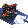 Vampires Theme 3D Standing Halloween Greeting Card Invitation Card For Eerie Celebration And Home Decoration