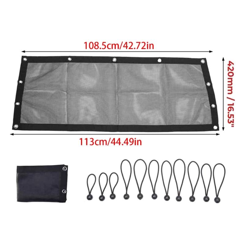 UTV Window Net Rear Window Mesh Net for PRO XP 4 Ventilated Windshield Shade Easy Installation Soft Mesh Net