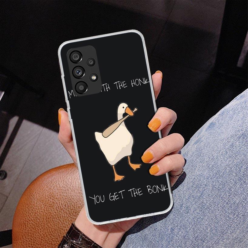 

Cartoon Duck Goose Game Phone Case For Samsung Galaxy A17 A16 A15 A14 A13 A57 A56 A55 A54 A53 A37 A36 A35 A34 A33 A26 A25 A24 A2 Samsung A54