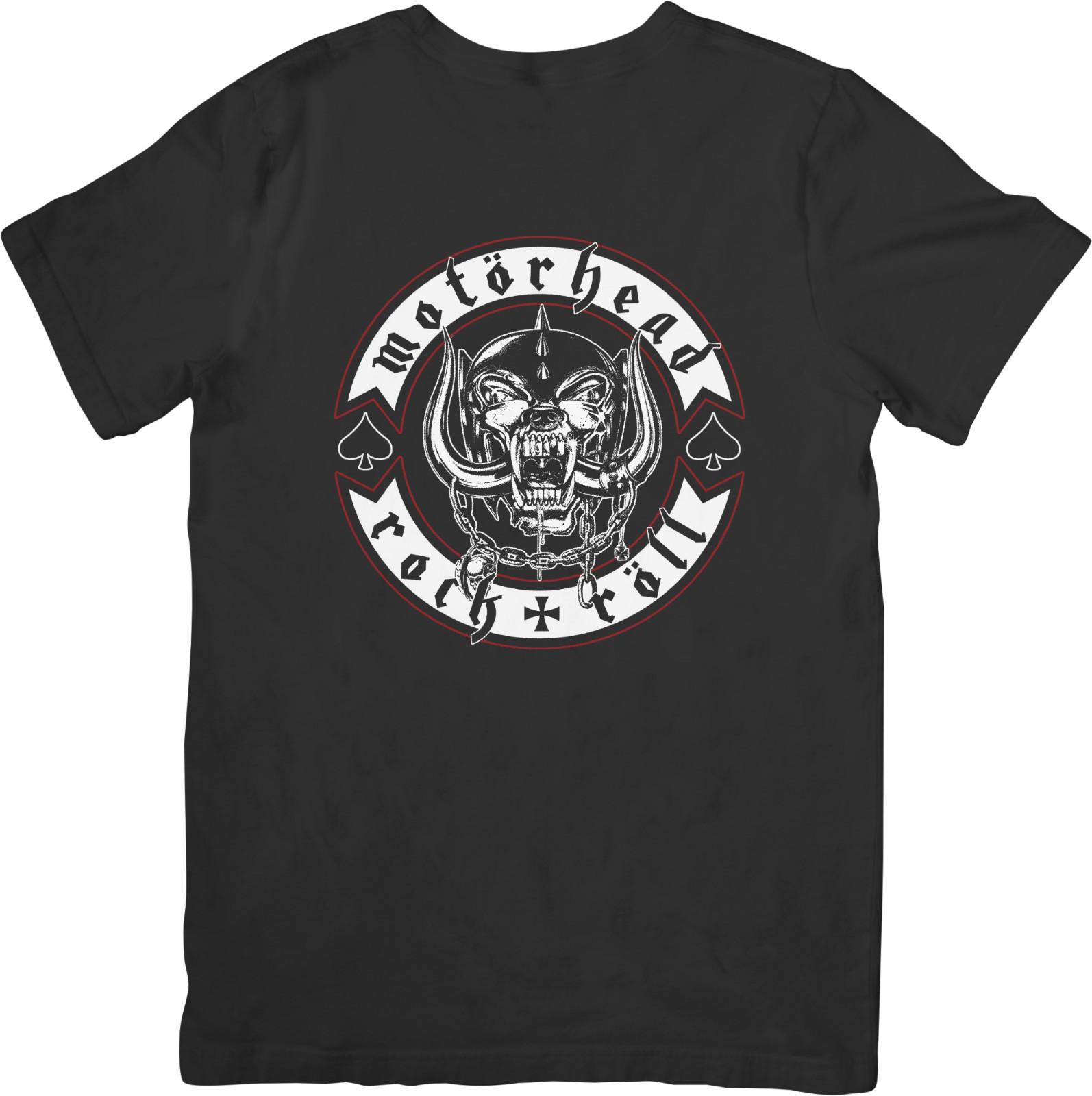 Motorhead Music Unisex Fit for Men Women Quality Cotton T-Shirt Black M