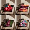 Cute Art Flamingo Throw Pillow Case For 45*45cm,55*55cm,30*30cm,Car Pillowcase Home Bedchamber Decor Gift