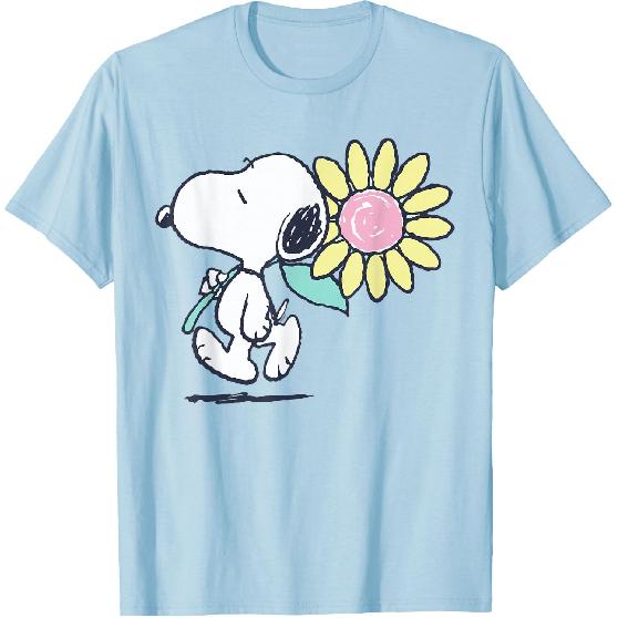 Peanuts Snoopy Rosa Gänseblümchen T-Shirt