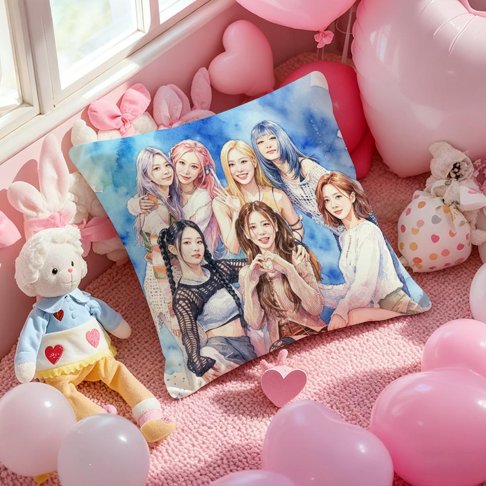 Kpop DDDDreamcatcherSS Cushion Cover Pattern Printed Pillowcase for Living Room Sofa Cushion Cover Bedroom Decor