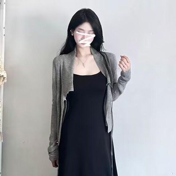 

Hepburn Style Black Spaghetti Strap Dress - Women s High-End Summer/Autumn 2026 Long Skirt S for 35-43 kg