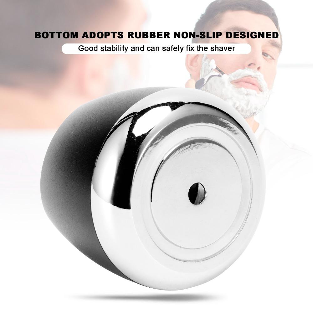 Aluminum Shaver Holder Black and Silver Shaving Razors Holder Bathroom Washroom