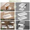 TATIU Under-Sink Storage, Sliding, 2-Tier Kitchen Storage, Under-Bathroom Storage, L-Shaped Drawer, Sliding Rack, Kitchen, Bathroom, Storage Rack, Con