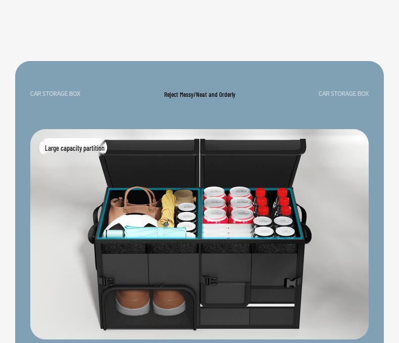 Large Capacity Foldable Car Trunk Organizer Bag