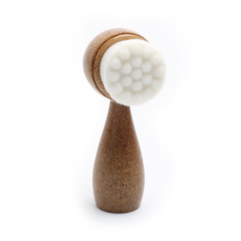 

Eco-Friendly Coconut Fiber Facial Cleansing Brush - Biodegradable, Double-Sided Stand-Up Design OPP