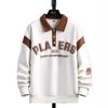 Men's Trendy Autumn Teen Lapel Polo Hoodie for Junior and High School Students