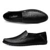 Plus Size Men's Shoes Genuine Leather Shoes Fashion Slip-on Casual Shoes British Low-Top Leather Shoes Men's Lazy Shoes